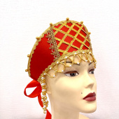 Кокошник "Светлица" красный