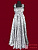 Нарядное детское платье "Наташа Ростова" красное и серое