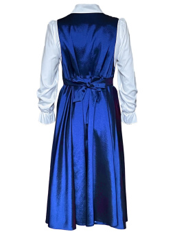 Костюм для хора блуза и сарафан для девочки "Арфа" васильковый