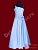 Нарядное детское платье "Голубой атлас"