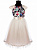Нарядное детское платье "Sue Boutique №4002", полоска с рукавом