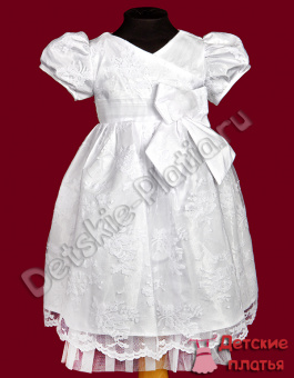 Детское нарядное платье "12-217 Пупс (белое)"