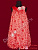 Нарядное детское платье "Гипюр красный"