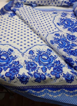 Платье народное в стиле Гжель для девочки