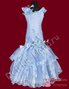 Нарядное детское платье "Рыбка Персик"