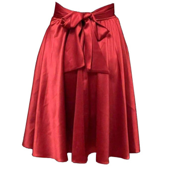 Юбка с аппликацией на поясе и регулировкой обхвата